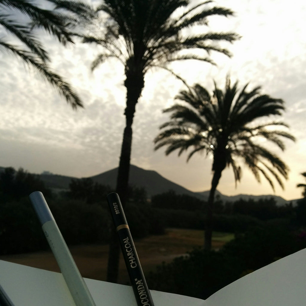 Early morning sketching